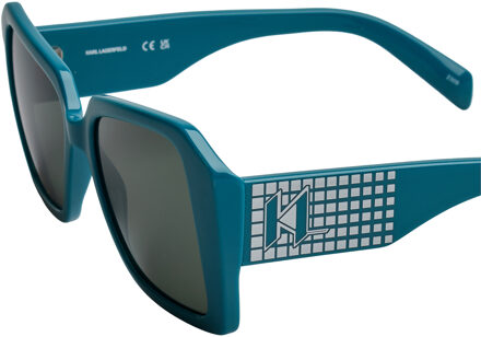 Karl Lagerfeld KL6140S Vierkante Zonnebril voor Vrouwen Turquoise