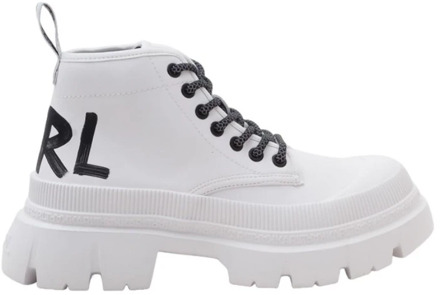 Karl Lagerfeld Lace-up Boots Karl Lagerfeld , White , Dames - 39 Eu,36 Eu,37 EU