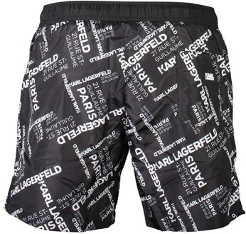 Karl Lagerfeld Logo Print Zwemshorts Zwart - S