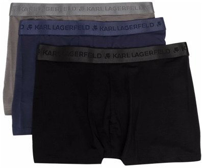 Karl Lagerfeld Logo-Taille Boxershorts 3-Pack Karl Lagerfeld , Multicolor , Heren - S