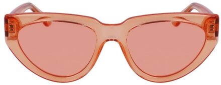 Karl Lagerfeld Oranje Ingegrepen Zonnebril - One Size
