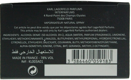 Karl Lagerfeld pour Homme - 100 ml - eau de toilette spray - herenparfum