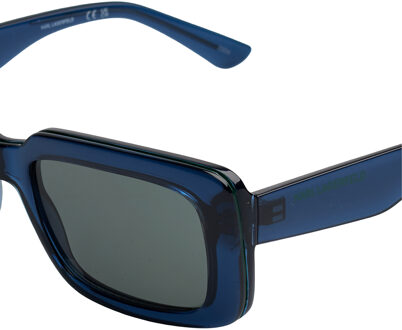 Karl Lagerfeld Rechthoekige Zonnebril KL6101S Heren-Vrouwen - maat Blauw