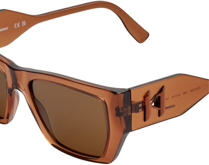 Karl Lagerfeld Rechthoekige Zonnebril KL6123S Heren-Vrouwen Bruin - One Size