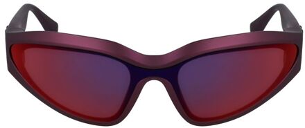 Karl Lagerfeld Rode Geïnjecteerde Zonnebril Rood - One Size