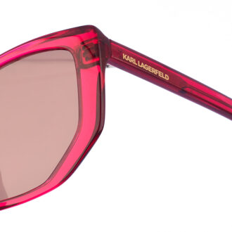 Karl Lagerfeld Schmetterlingsförmige Acetat-Sonnenbrille KL6071S Damen Donkerrood - One Size