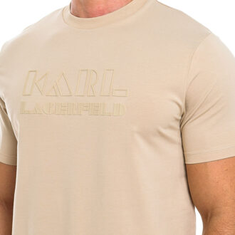 Karl Lagerfeld T-shirt korte mouw 755060 man - maat XL Beige