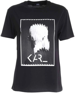 Karl Lagerfeld T-Shirts Karl Lagerfeld , Black , Dames - S,Xs