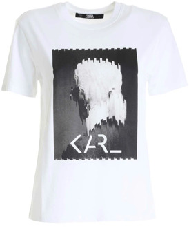 Karl Lagerfeld T-Shirts Karl Lagerfeld , White , Dames - Xl,M,Xs