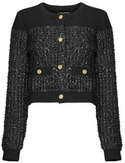 Karl Lagerfeld Vest Karl Lagerfeld BOUCLE KNIT CARDIGAN" Blauw - M, L, XS