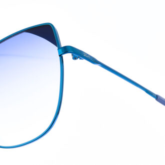 Karl Lagerfeld Vrouwelijke metalen zonnebril in vlinderdesign KL341S - maat Blauw