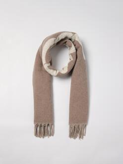 Karl Lagerfeld Wollen Sjaal met Franjes Grijs