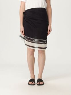 Karl Lagerfeld Zijde Sjaal Met Strepen Zwart