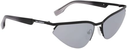 Karl Lagerfeld Zwarte Metalen Zonnebril - One Size