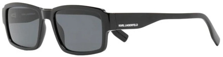 Karl Lagerfeld Zwarte zonnebril met originele hoes Karl Lagerfeld , Black , Heren - 55 MM