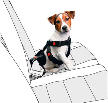 Karlie Autoharnas Hond - Nylon - Extra small - 25-40 cm
