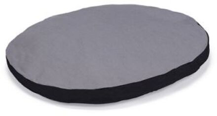 Karlie Doc Bed Ovaal Hondenkussen - Grijs & Zwart - 60 x 50 x 8 cm