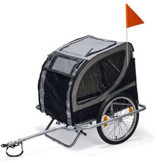 Karlie Doggy Liner Paris - Fietskar Hond - Zwart grijs - 148x90x88 cm