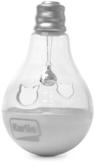 Karlie Katten Gloeilamp met bel - Wit Grijs - 7x7x11 cm - 104 gram