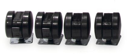 Karlie Nomad Wielen Set - Wielen Hond - 3XL - Zwart