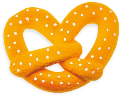 Karlie Pretsel - Knuffel - Hondenspeelgoed - Bruin - 13x3x10 cm