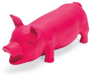 Karlie Varken - Knuffel - Hondenspeelgoed - Roze - 33x12x10 cm