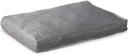 Karlie Velvet - Hondenkussen - Donkergrijs - 100x70x15cm - Groot