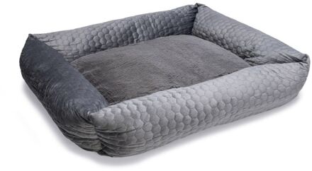 Karlie Velvet - Hondenmand - Donkergrijs - 80x70x22cm - Groot