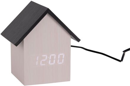 Karlsson Alarm Clock House LED Wit