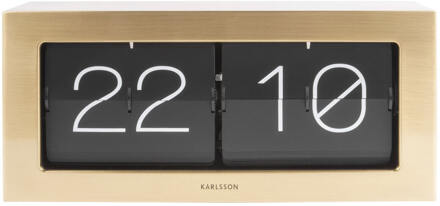 Karlsson Boxed Flip Tafelklok 37 x 17,5 cm Goud