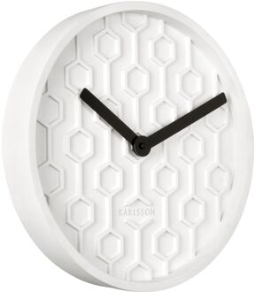 Karlsson Honeycomb Wandklok - Wit