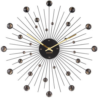 Karlsson Sunburst Large Wandklok Ø 50 cm Zwart