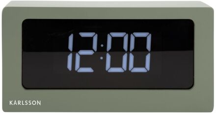 Karlsson Table clock Boxed LED jungle green Groen