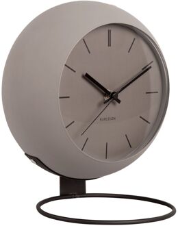 Karlsson Table clock Nirvana Globe dark warm grey Grijs