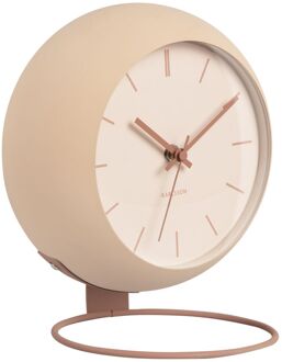 Karlsson Table clock Nirvana Globe sand brown Bruin