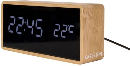 Karlsson Tube Alarmklok - Bamboo Beige