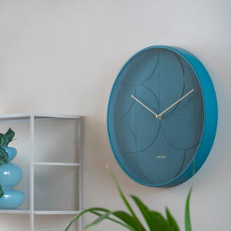 Karlsson Wall Clock Echelon Circular Blauw