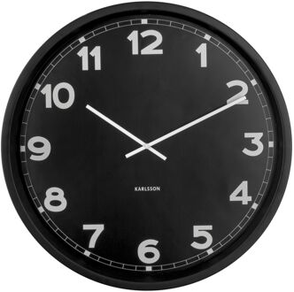 Karlsson Wall Clock New Classic XL Zwart