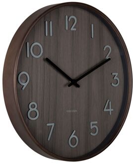 Karlsson Wall Clock Pure Medium Bruin