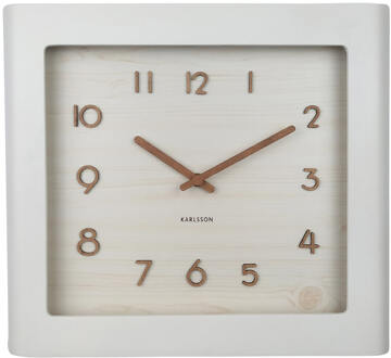 Karlsson Wall Clock Sole Squared Frame Wit