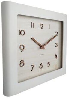Karlsson Wall Clock Sole Squared Frame Wit