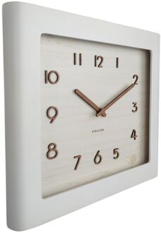 Karlsson Wall Clock Sole Squared Frame Wit