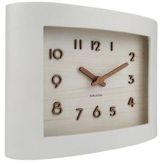 Karlsson Wall Clock Sole Squared Wit