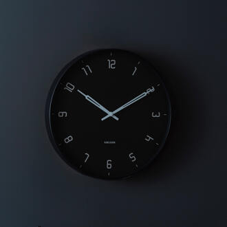 Karlsson Wall Clock Stark Zwart