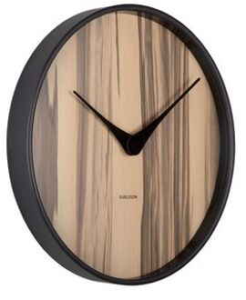 Karlsson Wall Clock Wood Melange Bruin