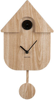 Karlsson Wandklok Modern Cuckoo - Naturel - 8,5x21,5x41cm Bruin