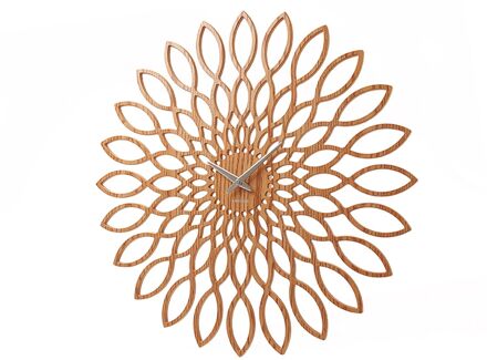 Karlsson Wandklok Sunflower Ø 60 cm Bruin