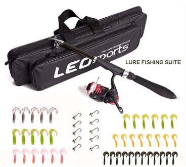 Karper Hengel Feeder Spinning Telescopische Vis Hengel Lijn Wiel Lood Haak Visaas Vis Pole Visgerei Zak set