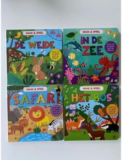 Kartonboek Maak & speel 22x22cm