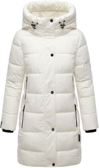 Karumikoo XVI damesjas – warm, stijlvol & met capuchon Gebroken wit - 3XL